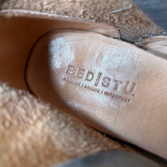 Bed Stu Bonnie Gray Brown Distressed Leather Lace Up Zip Ankle Boots Women’s 9.5 - Picture 10 of 12